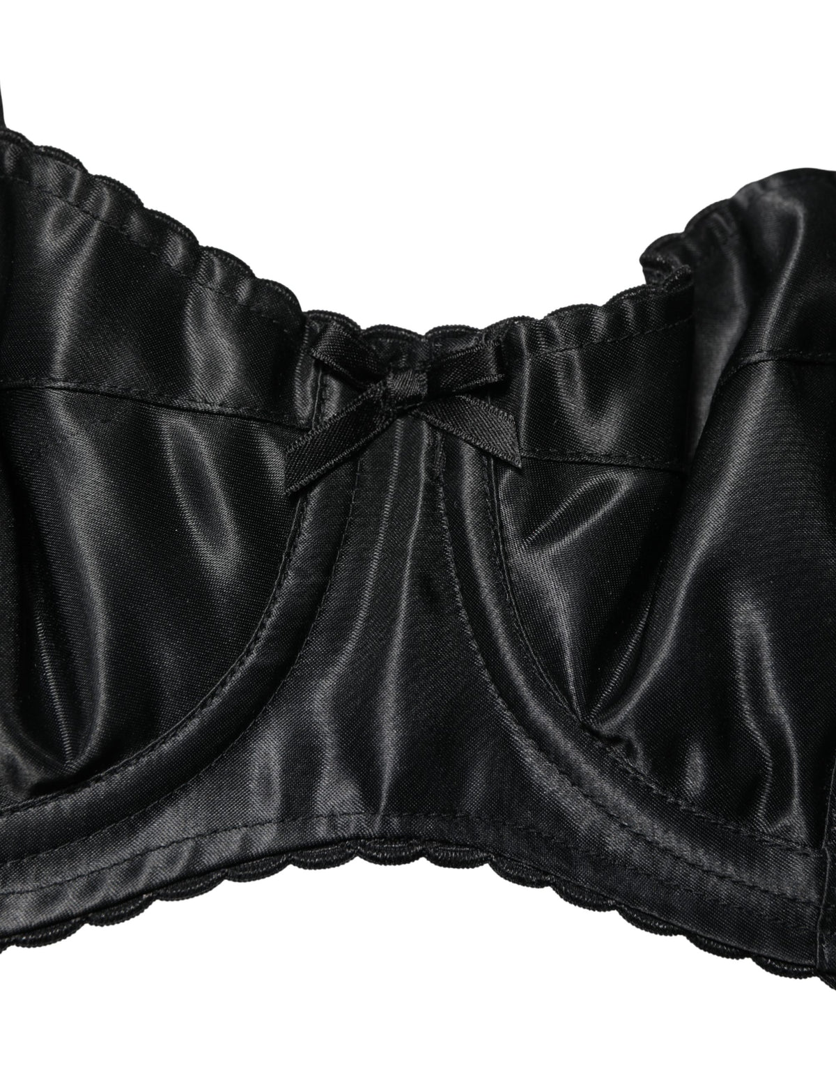 Dolce & Gabbana Black Semi-Pad Underwire Balconette Bra Underwear