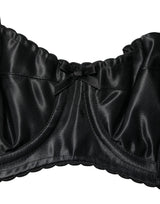 Dolce & Gabbana Black Semi-Pad Underwire Balconette Bra Underwear