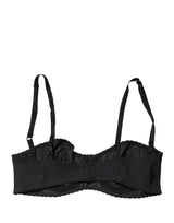 Dolce & Gabbana Black Semi-Pad Underwire Balconette Bra Underwear