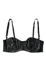 Dolce & Gabbana Black Semi-Pad Underwire Balconette Bra Underwear