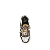 Fendi Multicolor Calf Leather Bos Taurus Low Top Sneakers