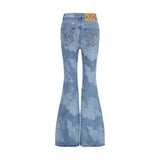 Fiorucci Blue Cotton Flared Jeans