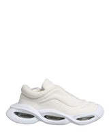 Dolce & Gabbana White Slip On Wave Low Top Sneakers Shoes