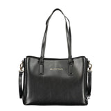 Mario Valentino Nero Polyurethane Women's Bag with Recycled Features