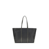 Valentino Garavani Black Calf Leather Bos Taurus Shoulder Bag