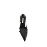 Prada Black Goatskin High Heel Pumps