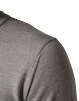 Dolce & Gabbana Gray Long Sleeves Crew Neck Pullover Sweater
