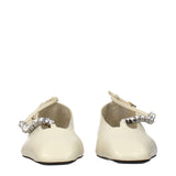 Jil Sander Beige Leather Ballet Flats
