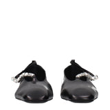 Jil Sander Black Leather Ballet Flats