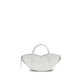 Fiorucci White Calf Leather Bos Taurus Shoulder Bag