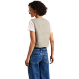 Street One Beige Linen Waistcoat