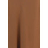 Brunello Cucinelli Brown Acetate Midi Skirt
