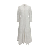 Marant Etoile White Cotton Casual Dress