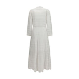 Marant Etoile White Cotton Casual Dress
