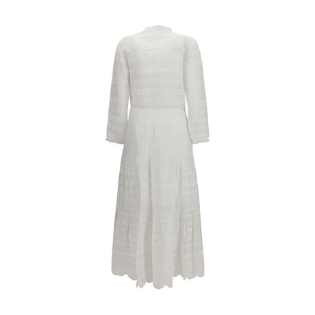 Marant Etoile White Cotton Casual Dress