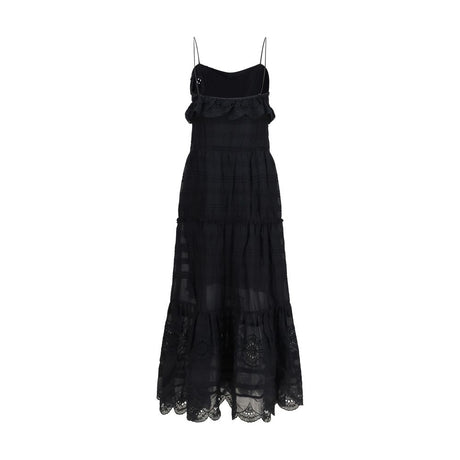 Marant Etoile Black Cotton Casual Dress