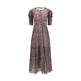 Marant Etoile Purple Cotton Casual Dress