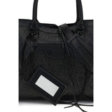Balenciaga Black Lamb Ovis Aries Aries Shoulder Bag