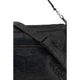 Balenciaga Black Lamb Ovis Aries Aries Shoulder Bag