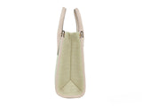 Michael Kors Mirella Small Powder Blush Canvas Shopper Crossbody Handbag Purse