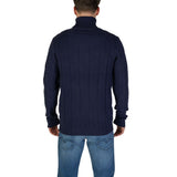 In My Hood Blue Polyester Turtleneck