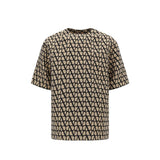 Valentino Brown Silk T-Shirt