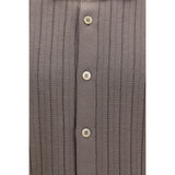 Brunello Cucinelli Brown Cotton Shortsleeve Shirt