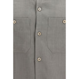 Brunello Cucinelli Bicolor Linen Dress Shirt