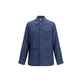 Brunello Cucinelli Blue Linen Blouse