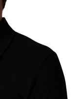 Dolce & Gabbana Black Cotton Collared Short Sleeves Men Polo T-shirt