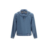 C.P. Company Blue Cotton Full-Length Jacket