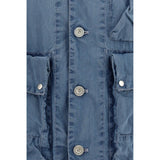 C.P. Company Blue Cotton Full-Length Jacket