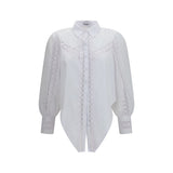 Charo Ruiz White Cotton Blouse