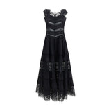 Charo Ruiz Black Cotton Casual Dress