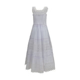 Charo Ruiz White Cotton Casual Dress