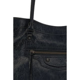 Balenciaga Black Lamb Ovis Aries Aries Shoulder Bag