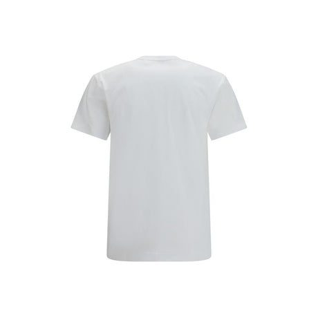 Comme Des Garçons Play White Cotton T-Shirt