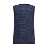 Ami Paris Blue Cotton Tank Tops