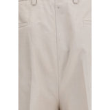 Brunello Cucinelli Beige Cotton Dress Pants