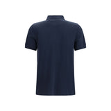 Maison Kitsuné Blue Cotton Polo Shirt