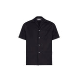 Maison Margiela Black Wool Shortsleeve Shirt
