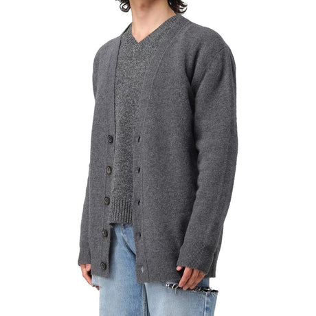 Maison Margiela Gray Wool Cardigan