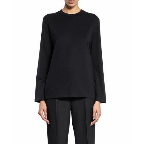 Jil Sander Black Cotton Long Sleeve T-Shirt