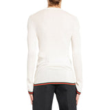 Gucci White Silk T-Shirt