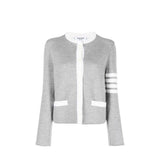Thom Browne Gray Wool Cardigan