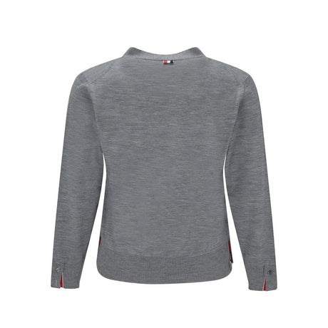 Thom Browne Gray Virgin Wool Cardigan