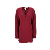Fendi Purple Silk Casual Dress
