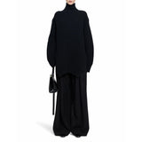 Jil Sander Black Wool Turtleneck