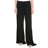 Maison Margiela Black Viscose Casual Pants