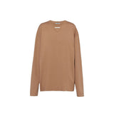 Prada Brown Cotton Long Sleeve T-Shirt
